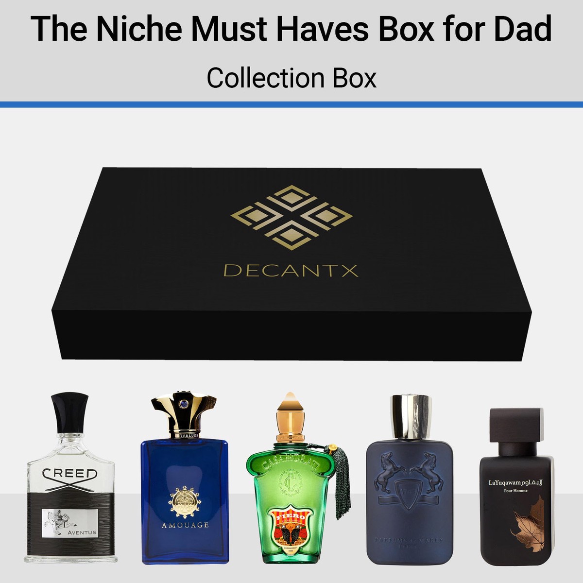 The Niche Must Haves Box for Dad - Decantx Fragrance Collection Box