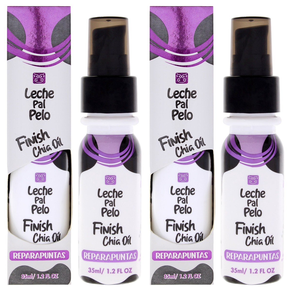 Leche Pal Pelo Traditional - Finish Chia Oil by Leche Pal Pelo for Women - 1.2 oz Oil - Pack of 2