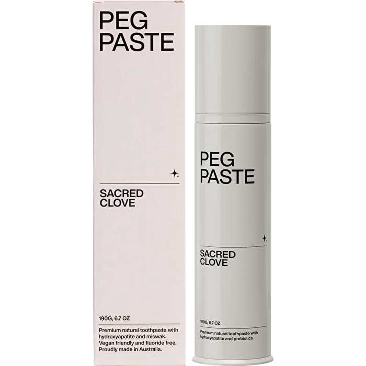 Peg Paste Natural Toothpaste with Hydroxyapatite Sacred Clove 190g