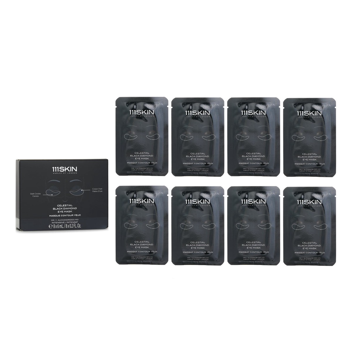 111skin Celestial Black Diamond Eye Mask 8x 6ml